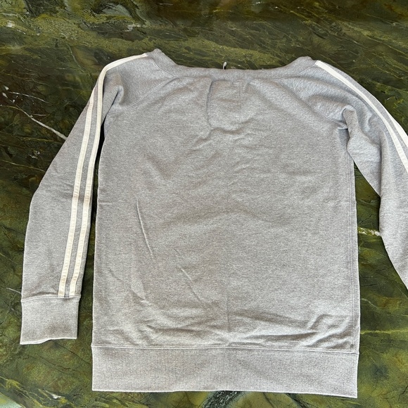 PINK Victoria's Secret Sweatshirt Kangaroo Pockets Gray Size L - Picture 6 of 9